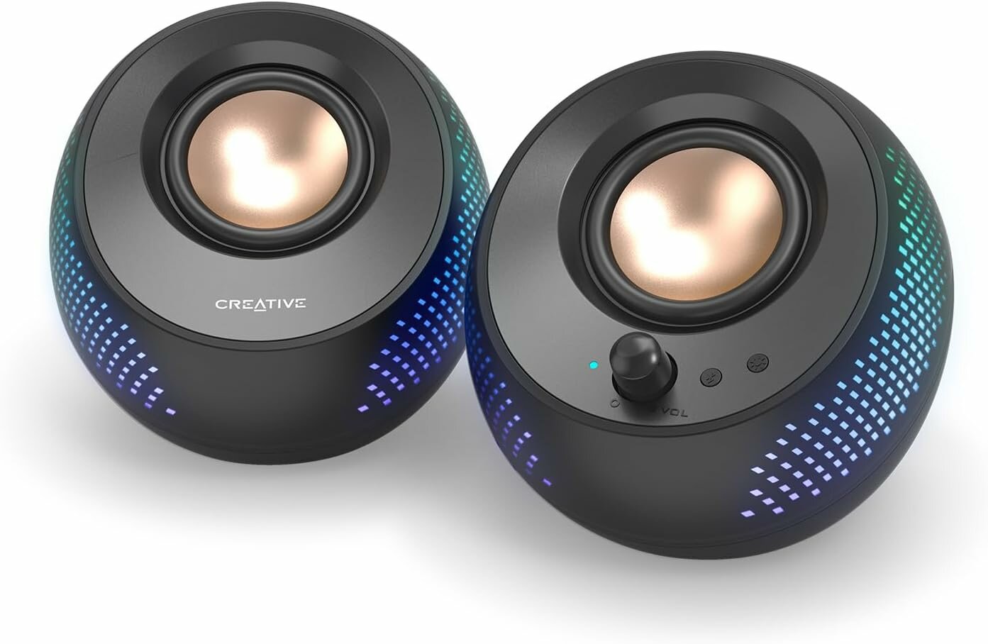 Колонки портативные Creative Pebble X 2.0 (51MF1715AA000), 30Вт, портативные, черный