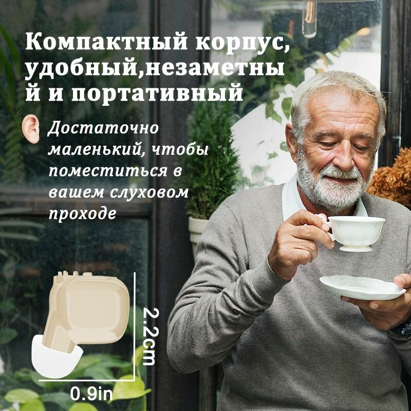 Изображение Слуховые аппараты-вкладыши/легкие и малошумные/подходят для пожилых людей и людей с нарушениями слуха/K87