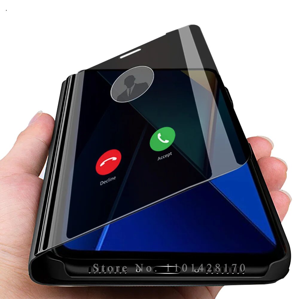 Умный зеркальный Магнитный кожаный флип-чехол для Xiaomi Poco C65 Poxo Little C 65 65C PocoC65 4G защитный противоударный чехол с подставкой, Purple 06, For Redmi 13C — фото 1