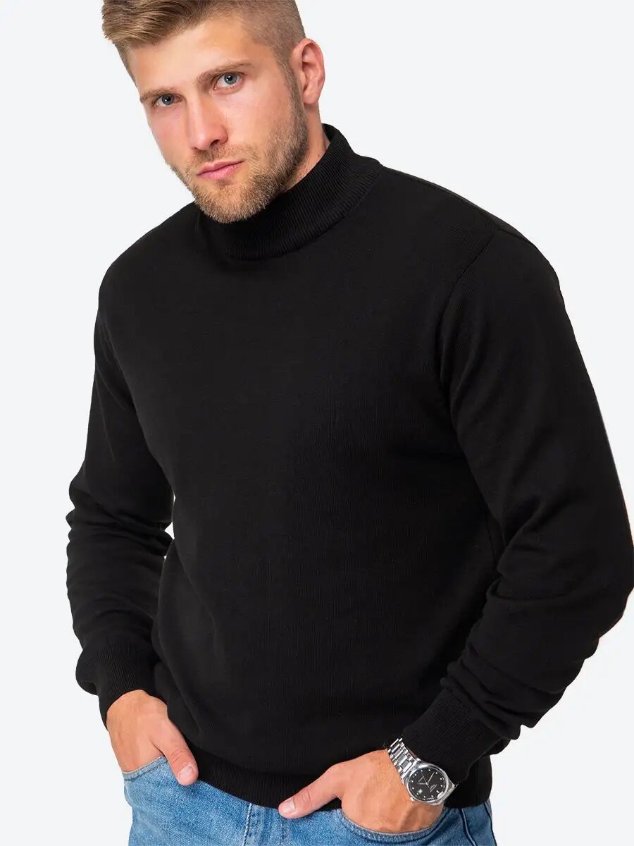 Свитер Happyfox, размер 50, , черный