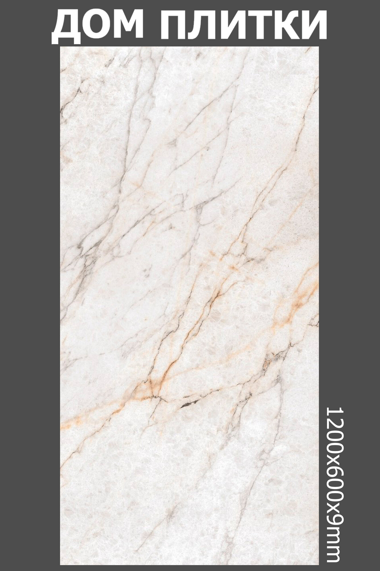 Керамогранит Ocean Ceramic Rociad, матовая с глазурован. прожилками, 60x120x9см (цена за 1 шт)