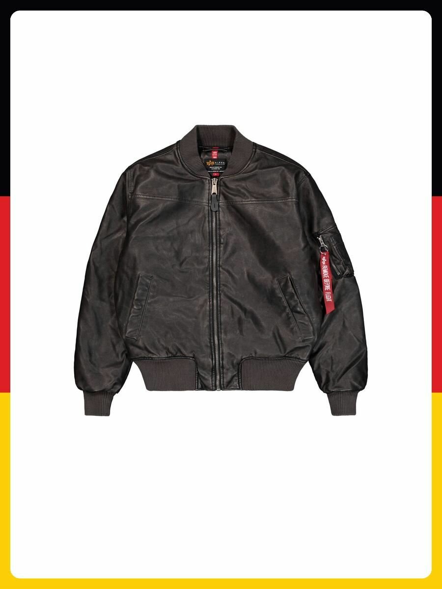 Бомбер ALPHA INDUSTRIES Базовая коллекция, размер S, черный
