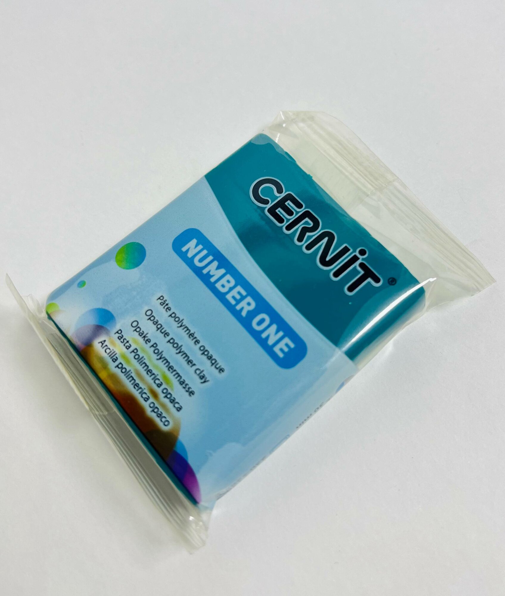 Полимерная глина Cernit Number one "Pine-Green", цвет темно зелёный, 56грамм, для лепки из полимерной глины — фото 1