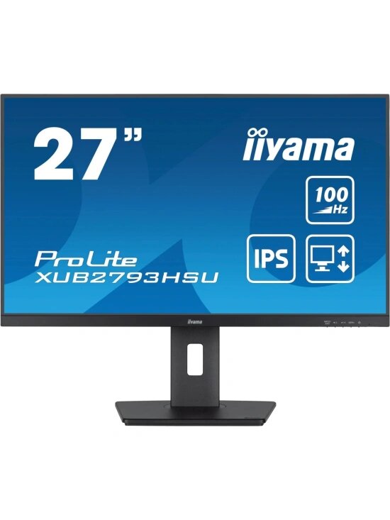 Монитор 27" Iiyama ProLite XUB2793HSU-B7, 1920х1080, 100 Гц, IPS, черный