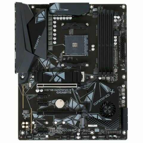 Материнская плата GIGABYTE X570 GAMING X (X570-GX) - AM4, AMD X570, 4xDDR4-2133 МГц, 2xPCI-Ex16, Standart-ATX