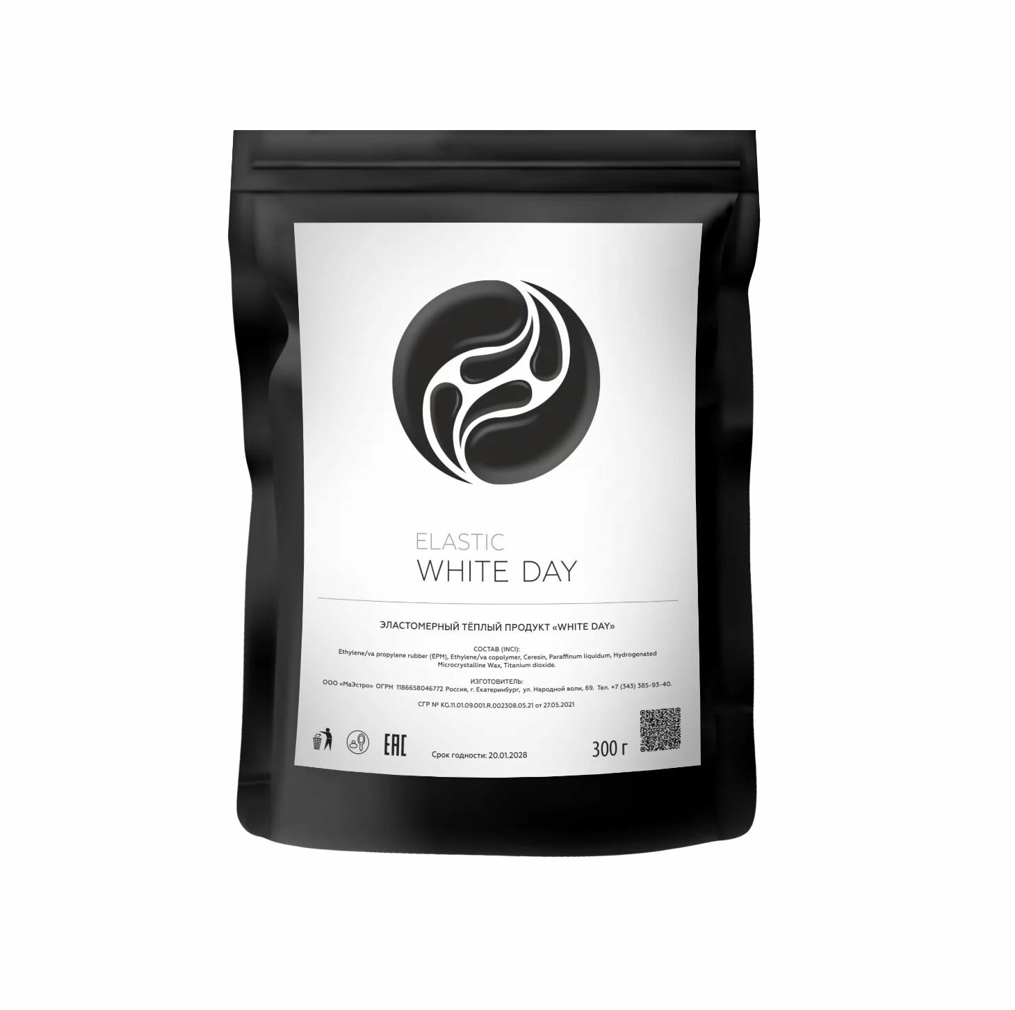 Эластомер Elastic WHITE DAY Maestro Cosmetics 300 гр