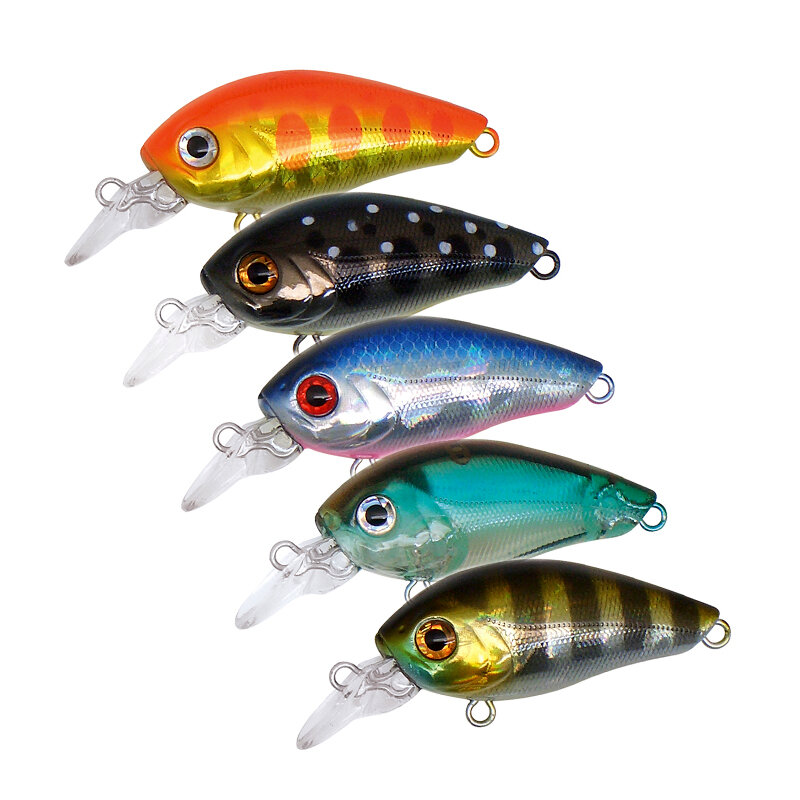 Воблер Tsirubito Baby Crank FSR 35, плавающий, черный, пластик