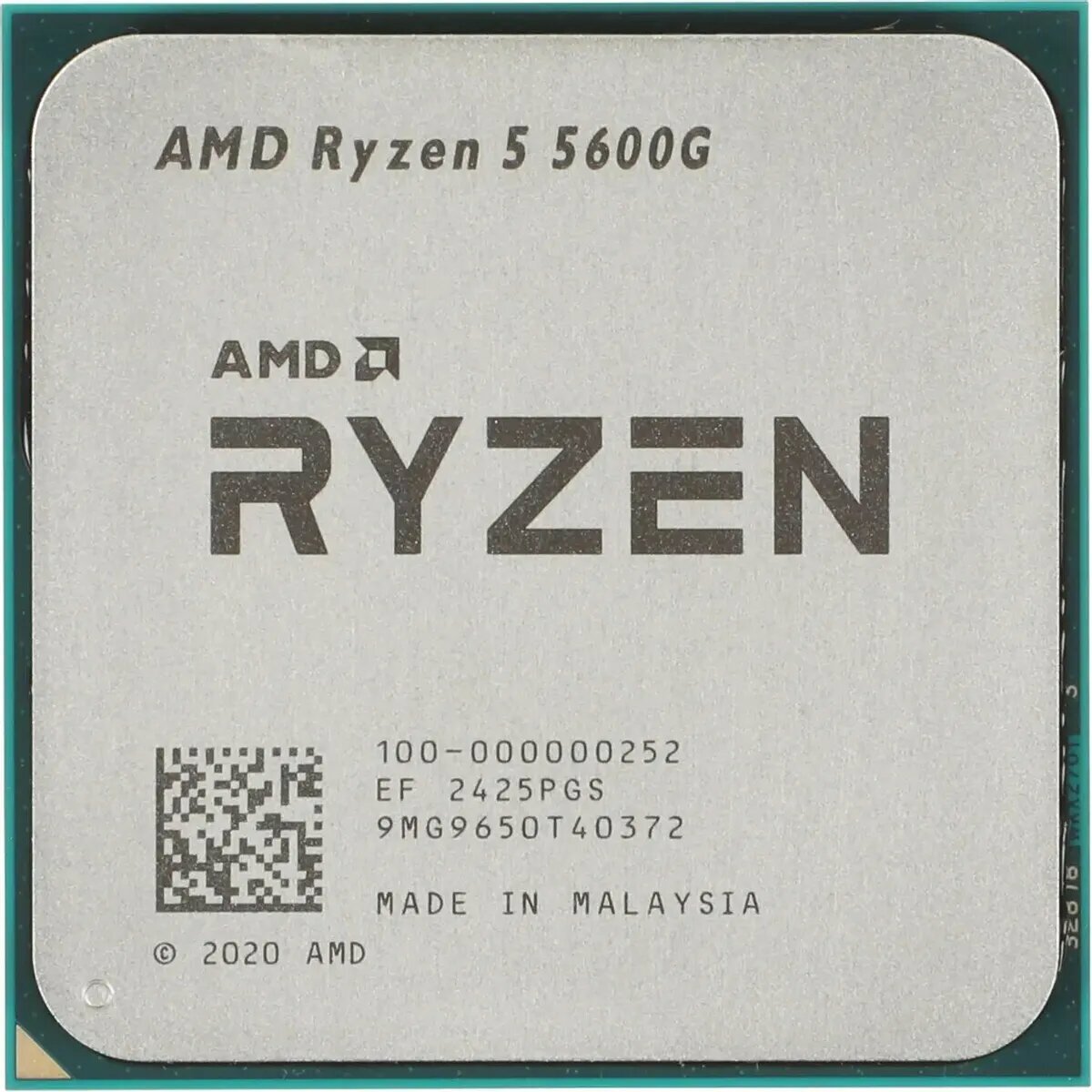 Процессор AMD Ryzen 5 5600G, 6 ядер, 3.9 ГГц, интегрированное графическое ядро
