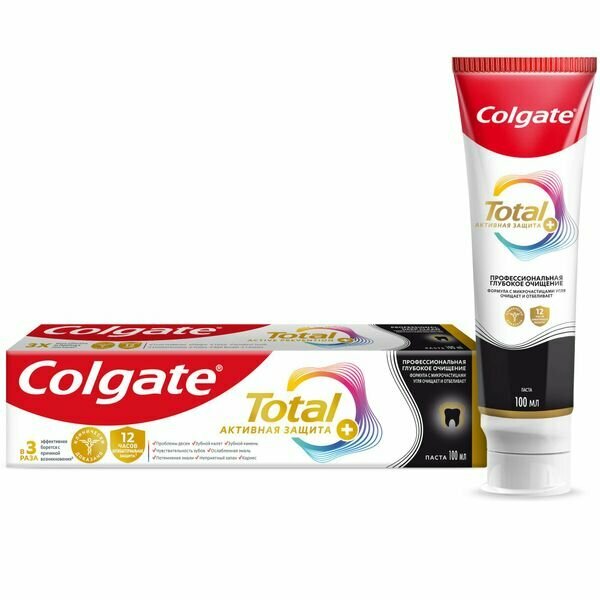 Паста зубная глубокое очищение профессиональная Total 12 Colgate/Колгейт 100мл