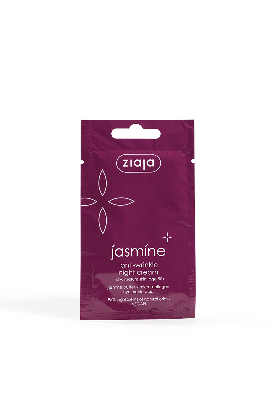 Маска Ziaja Jasmine, для лица, антивозрастной эффект, 50+, 7мл, набор 3 шт