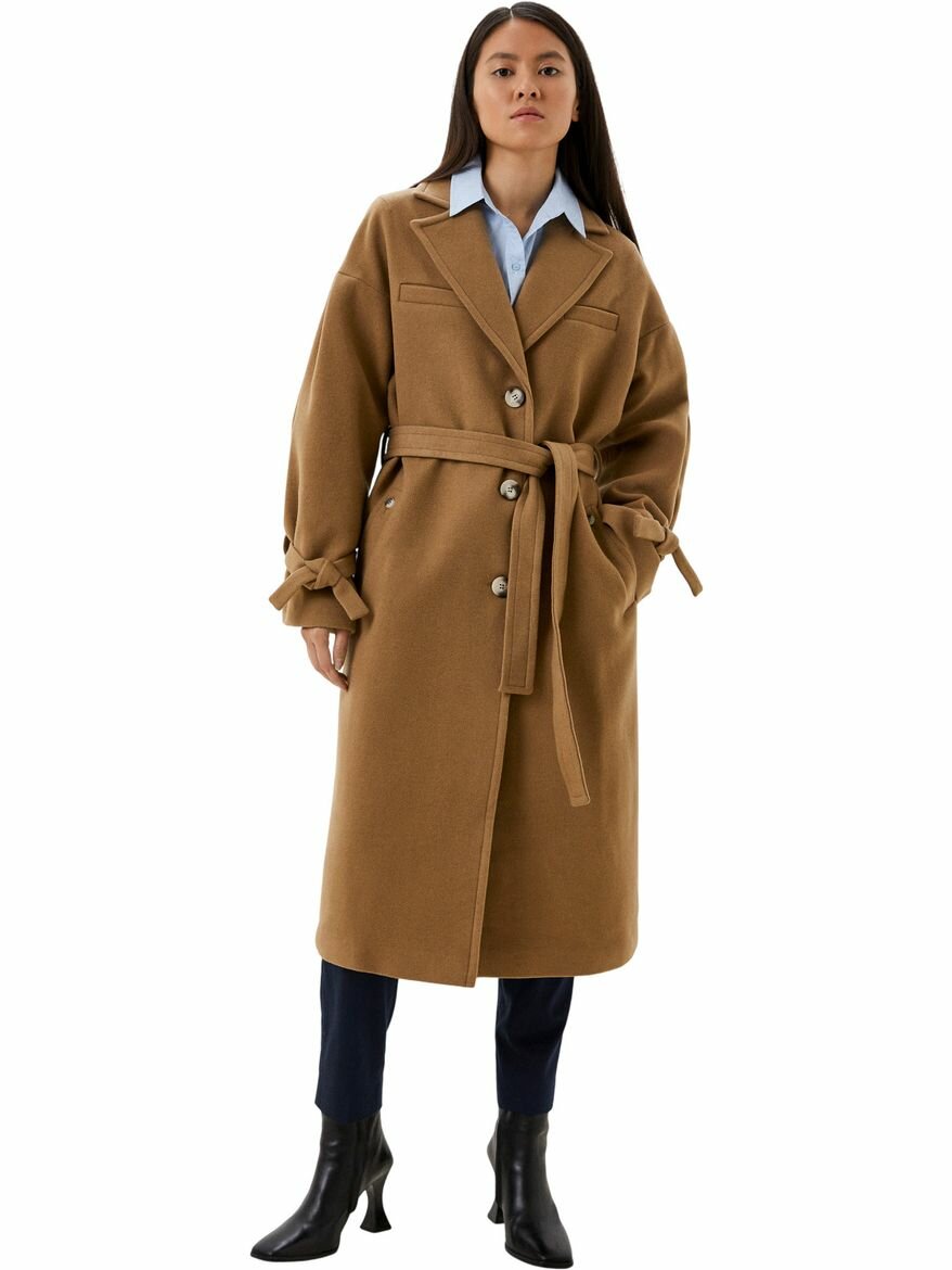 Пальто B.L.E.S. Coat Crea, размер 46, бежевый