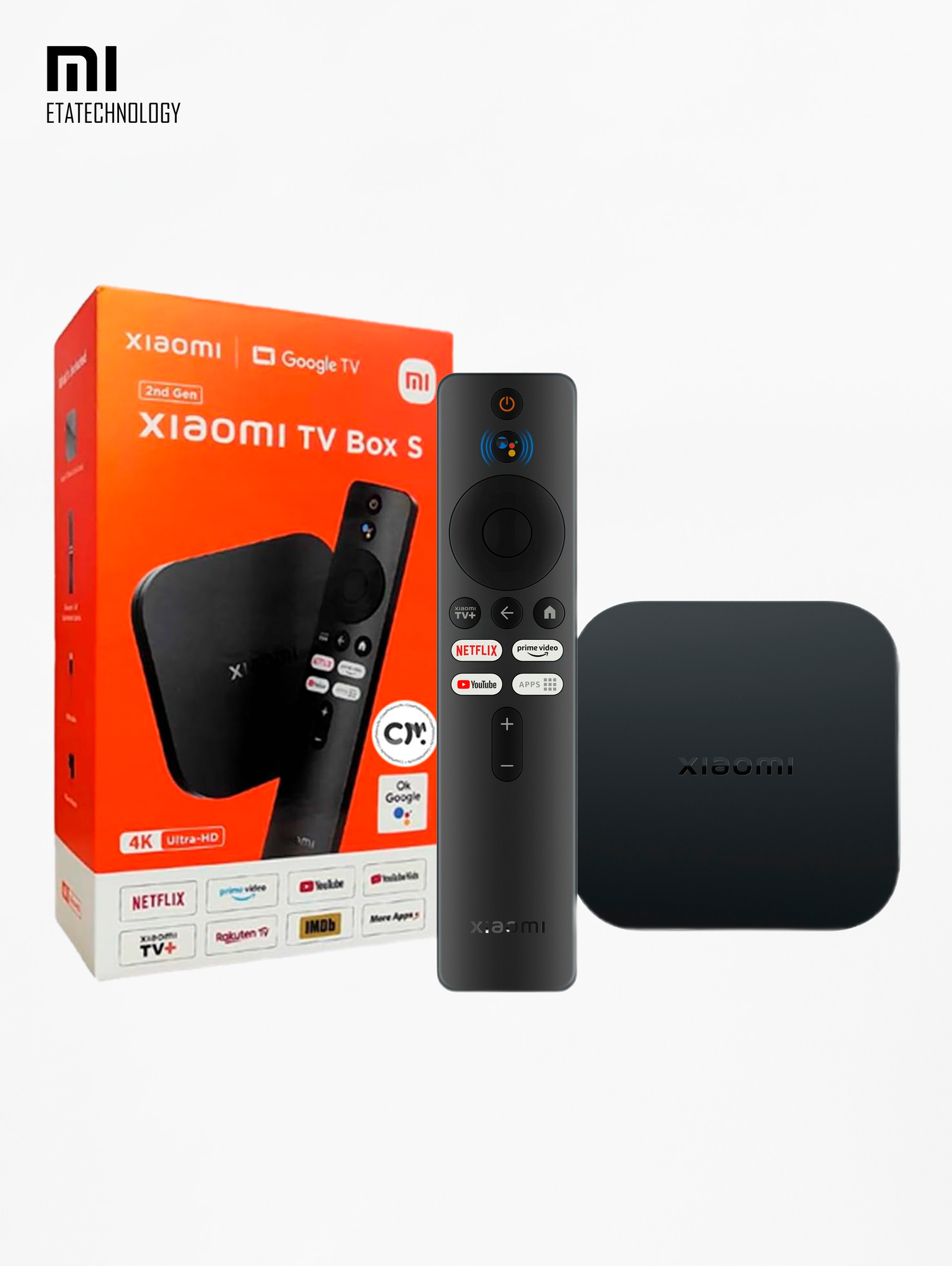 ТВ приставка Xiaomi Mi TV Box S 2 Gen 4K Ultra HD, Обновленная версия - RU (оригинал)