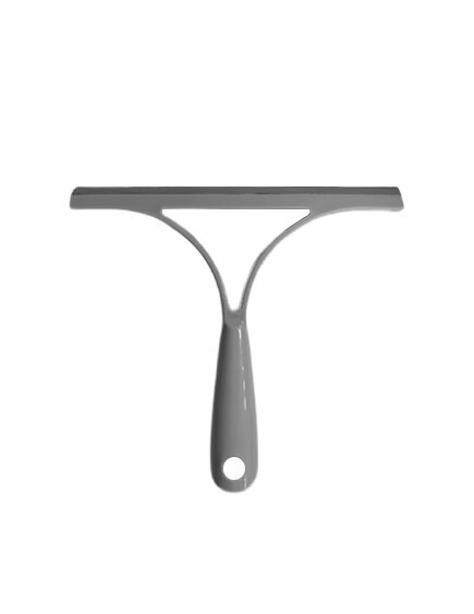 Водосгон In Loran для стекла  зеркал и душевых кабин  с резиновой насадкой  серый