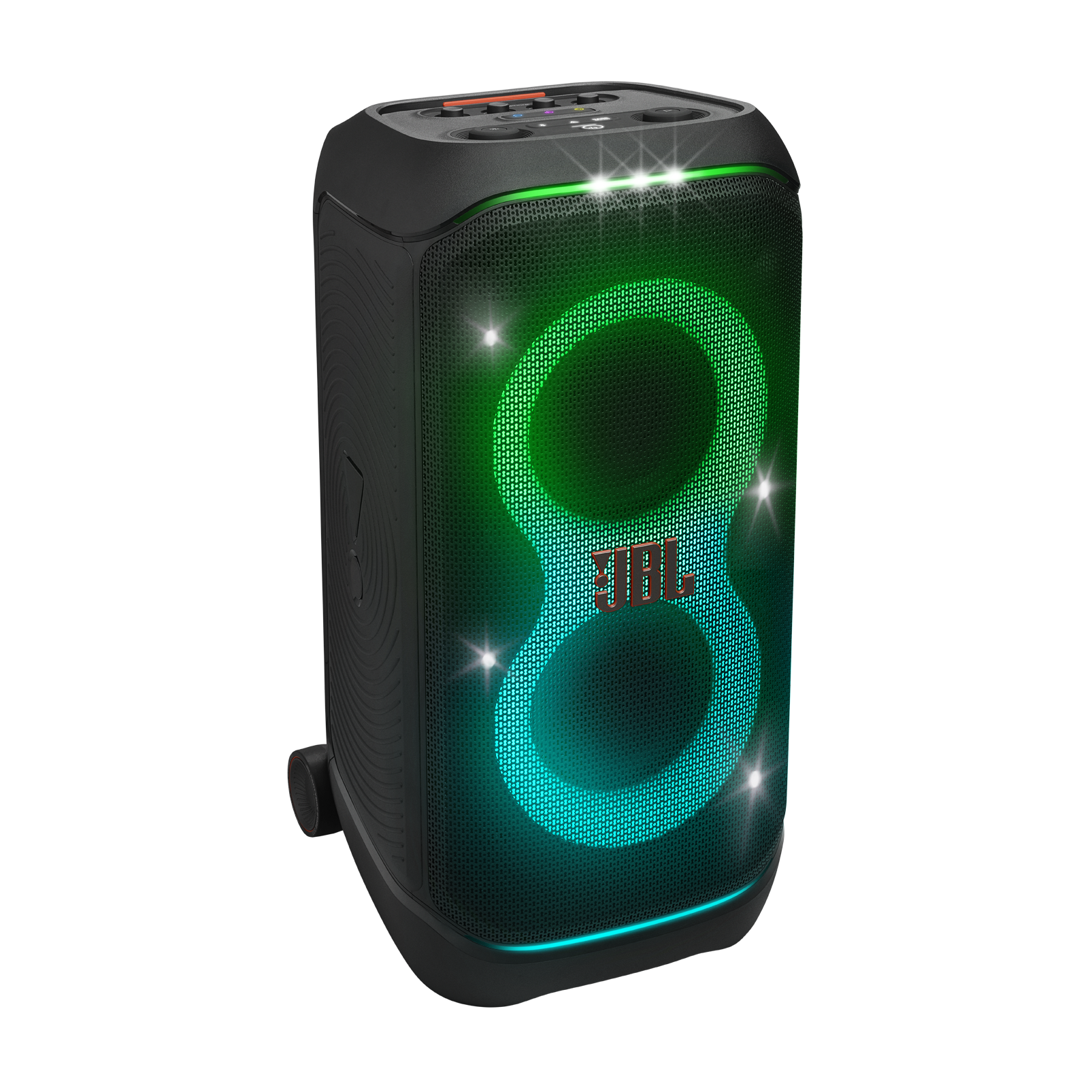 Портативная аудиосистема JBL PartyBox Stage 320, 240 Вт, Bluetooth, AUX, 9444 мА*ч, время работы - до 18 ч, черный — фото 1