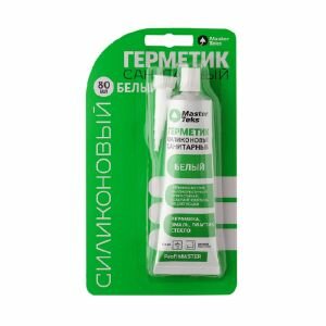 Герметик силиконовый санитарный MasterTeks PM 80 мл белый