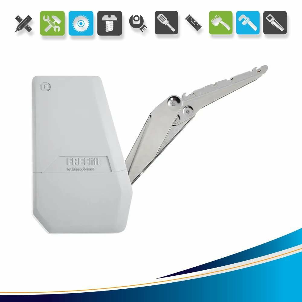 Механизм подъемный Kessebohmer Free Flap Mini A нержавеющая сталь