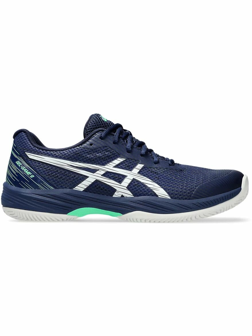 Кроссовки ASICS GEL-GAME 9 CLAY/OC полнота F (EU)/ на среднюю стопу размер 11 US синий
