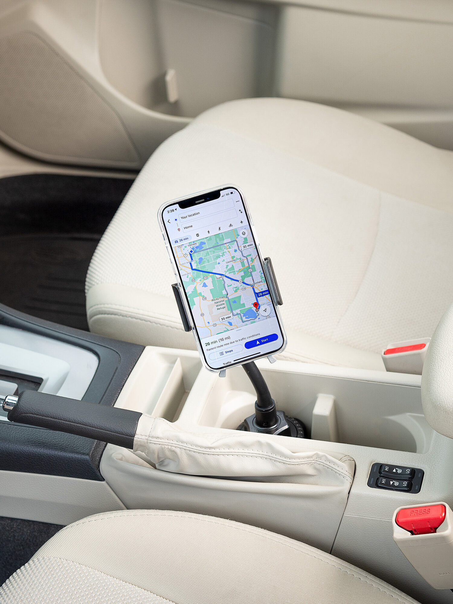 Держатель для телефона Nite Ize Squeeze Universal Cup Holder Mount — фото 1