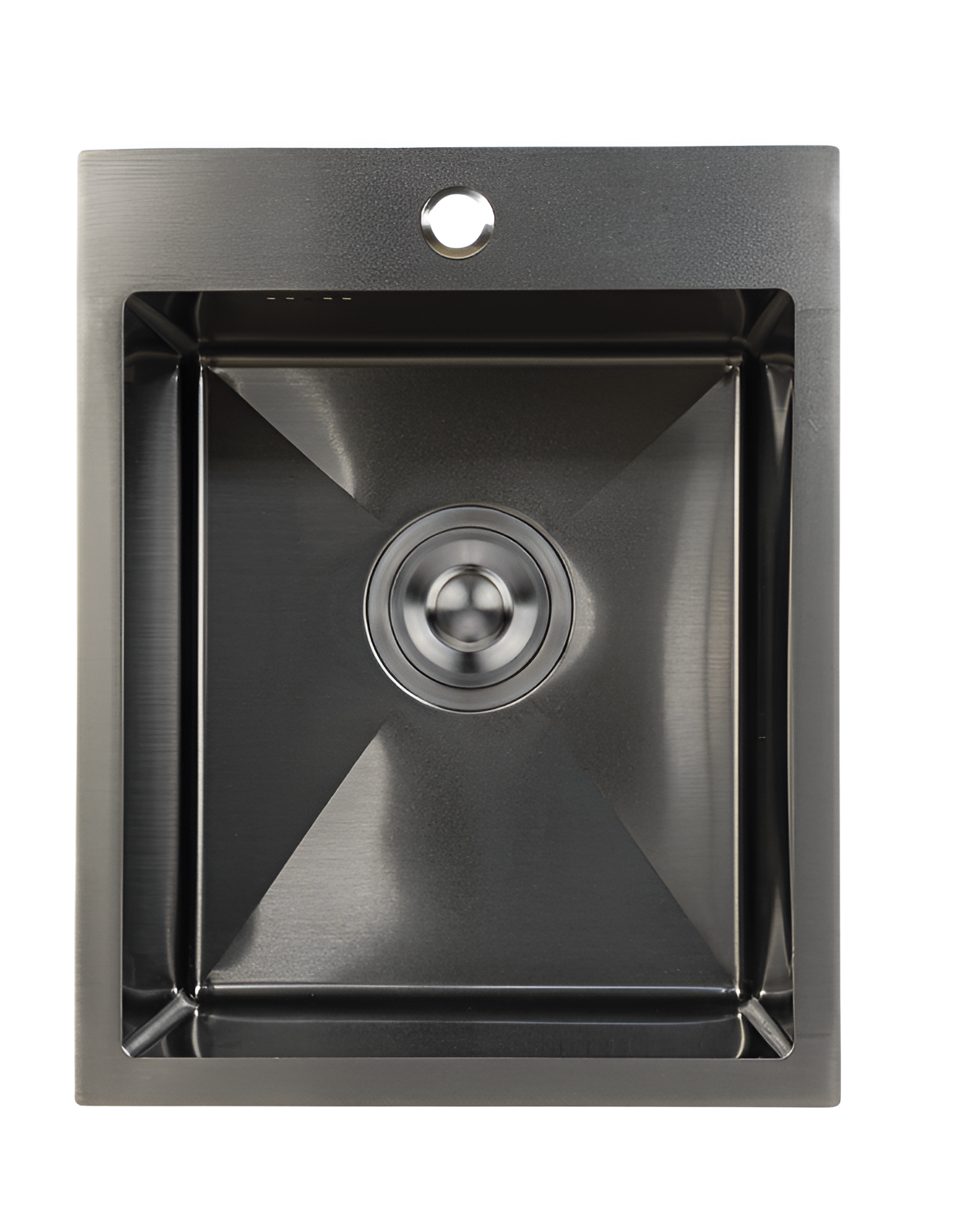 Мойка Santegro STR3844BL нерж. сталь, графит, сифон, 38х44х22 см.