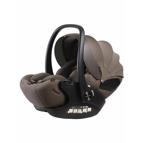 фото Автолюлька peppy verona i-size 0-13кг brownie (раскладывается 2 положения)