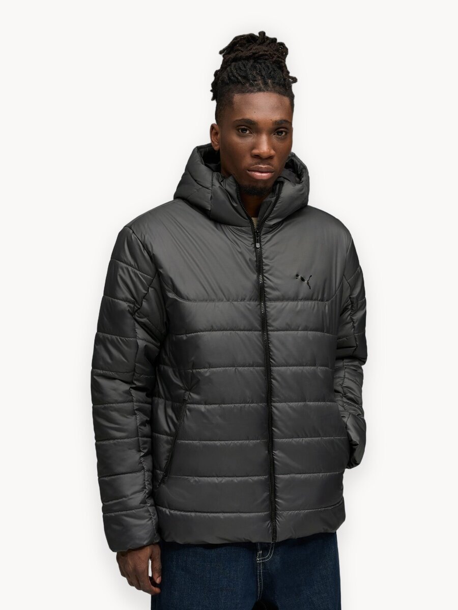 Куртка PUMA Essentials Hooded Padded, размер XL, серый