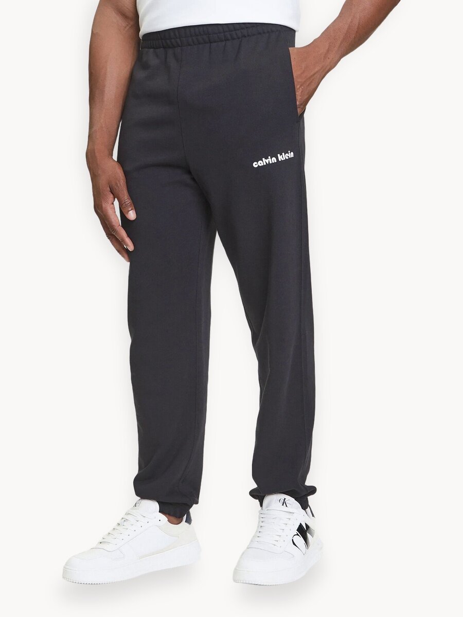 Брюки джоггеры Calvin Klein Jeans, размер XL, чёрный