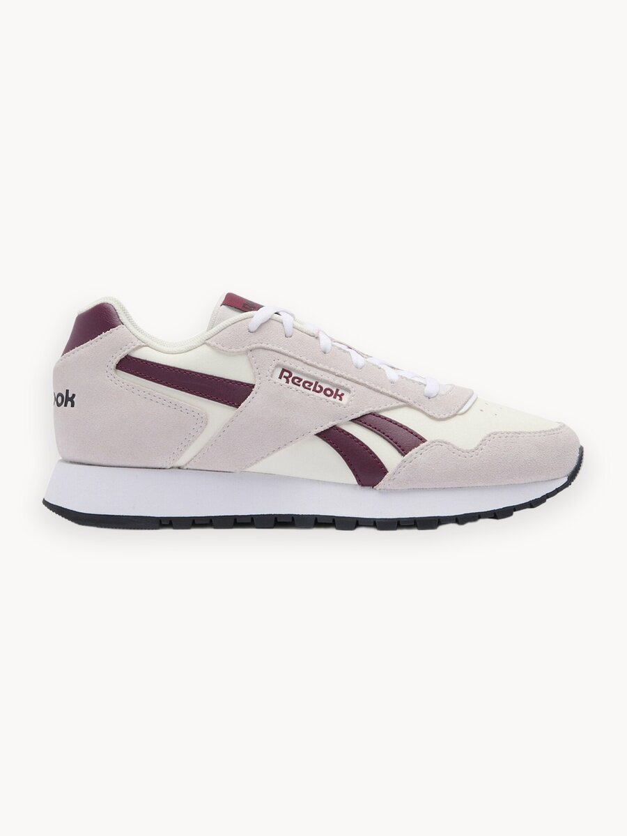 Кроссовки Reebok Glide, размер 7,5 US, молочный/серый/бордовый