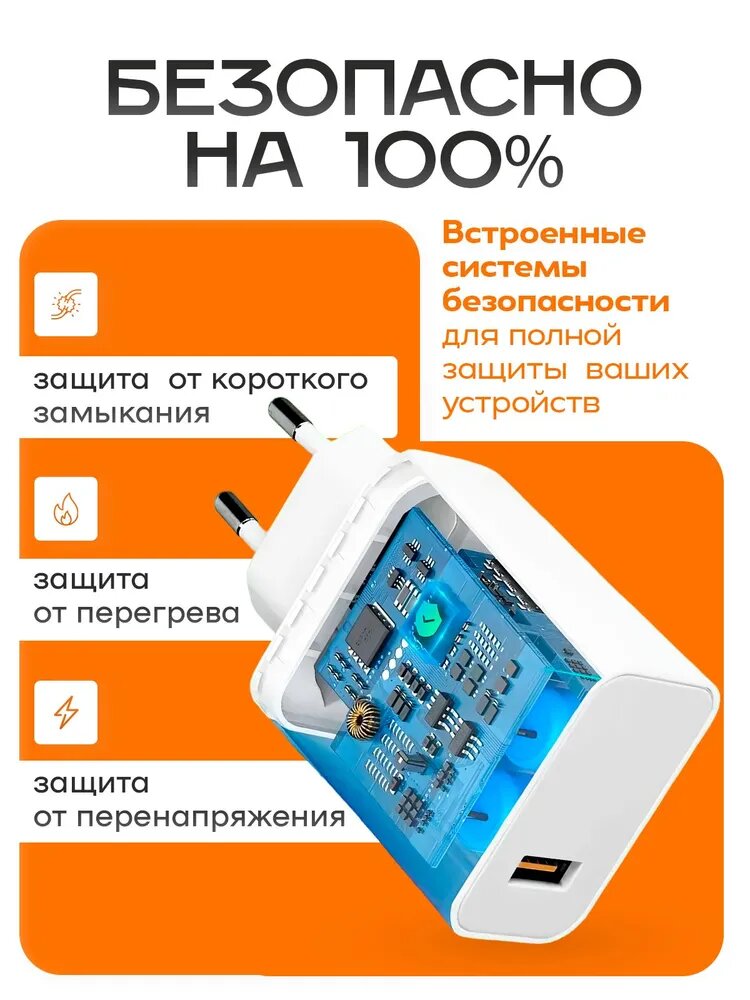 Зарядное устройство 67W, быстрая зарядка Type-C, универсальный — фото 1