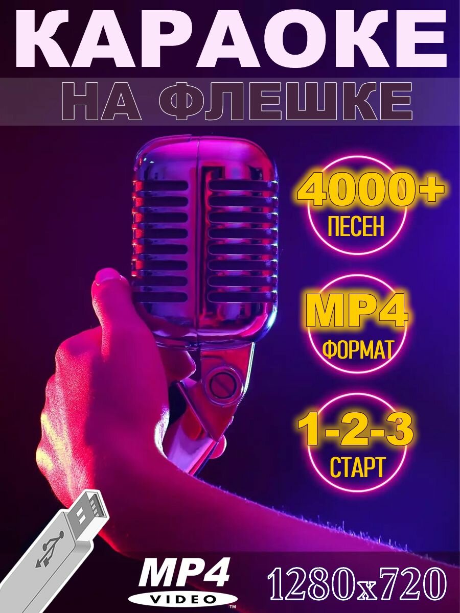 Караоке 4000+ песен на флешке (USB mp4)