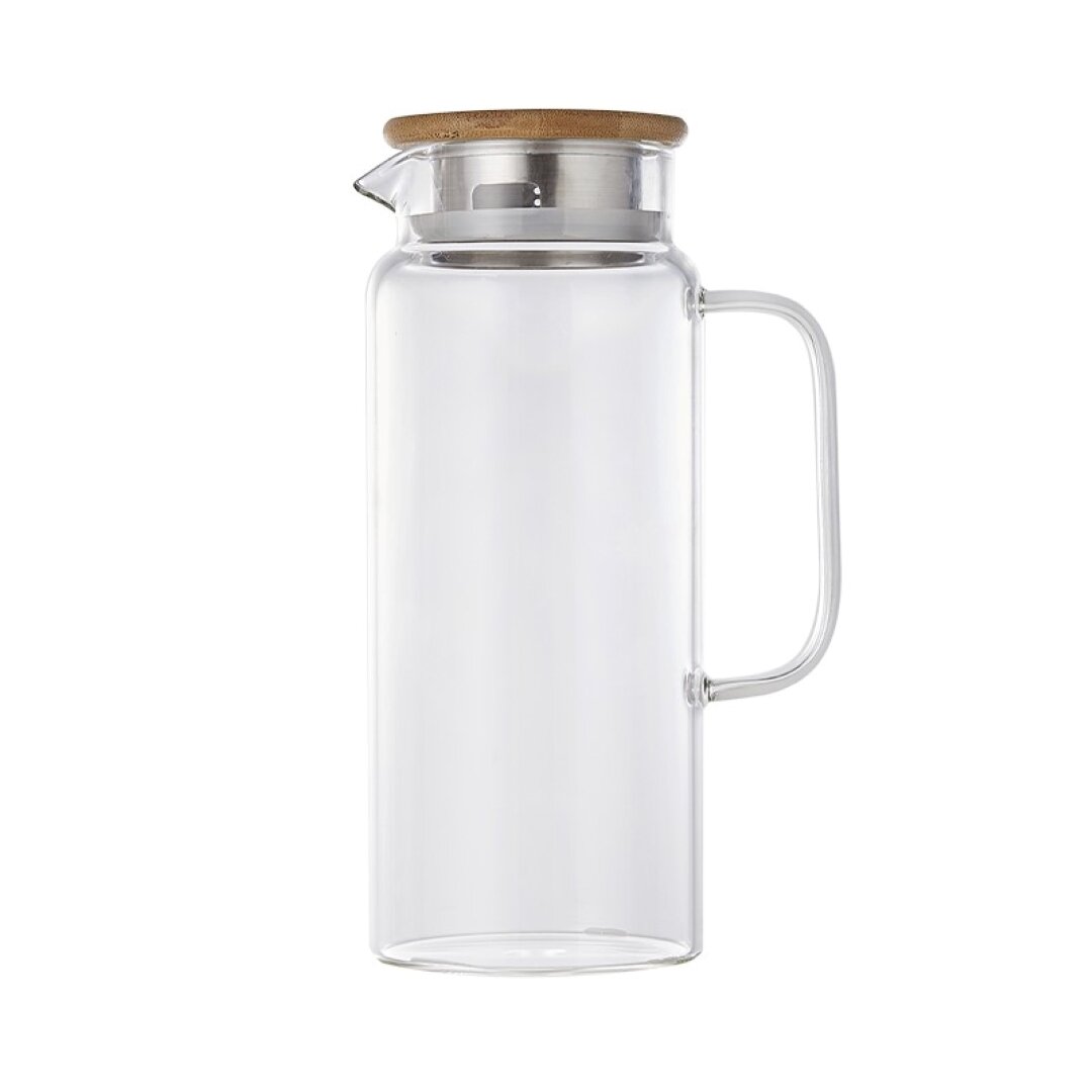 Термостойкий стеклянный графин Xiaomi Pinztea Large-Capacity Heat-Resistant Glass Cold Water Jug 1,5 L