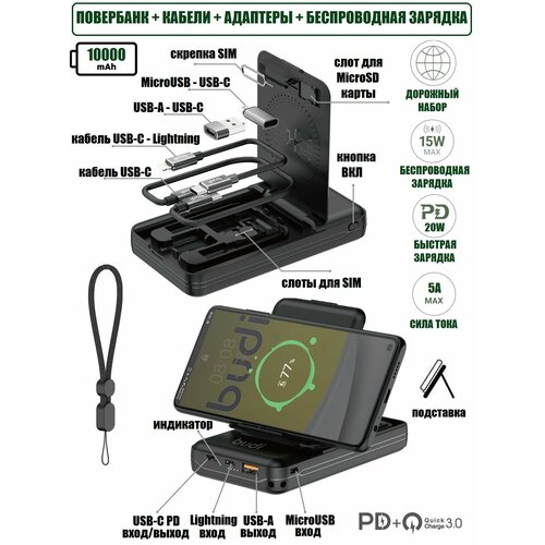 Беспроводный магнитный повербанк MagSafe 5000 mAh с кабелем USB-C 20 Вт золотистый 3490₽