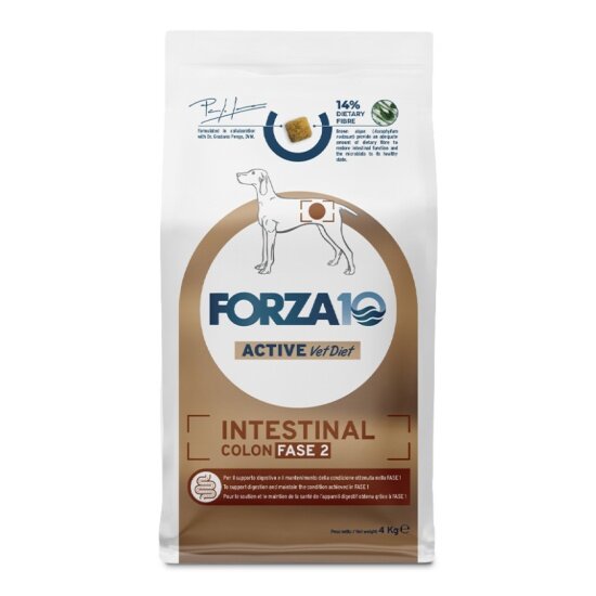 Корм сухой FORZA10 Active Intestinal Colon Fase 2 для взрослых собак с хроническими колитами с рыбой , 4 кг