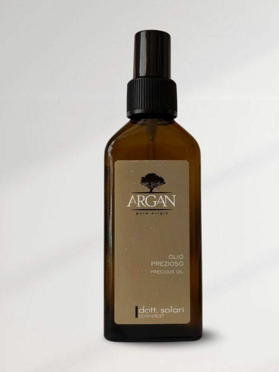 Dott. Solari Cosmetics / Несмываемое масло арганы для тусклых и ослабленных волос Argan, 100 мл / Италия