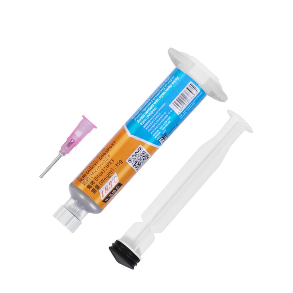Mechanic Solder Paste Flux Melting Point 183℃ Tin-Fit for Soldering Iron Circuit Board SMT-SMD BGA Repair Welding-Fluxes