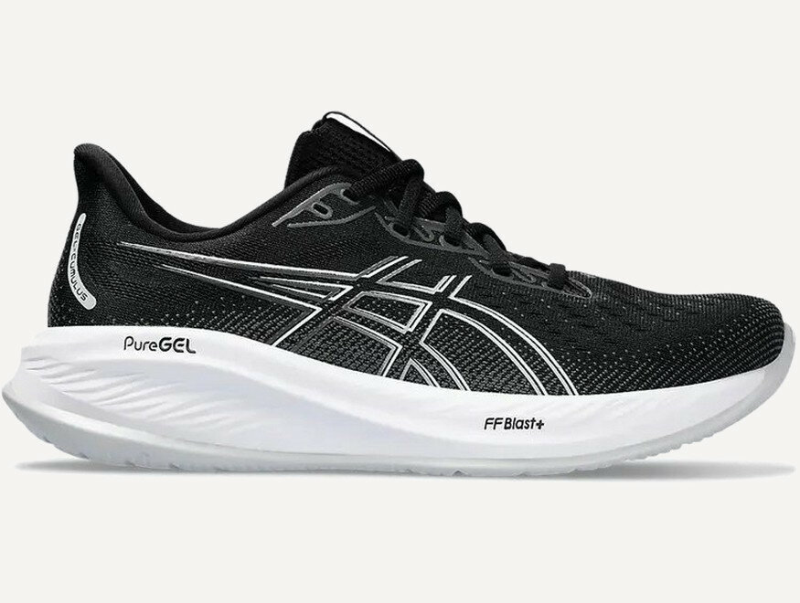 Кроссовки ASICS Весна-лето 2025, размер RU 41 EU 42 US 8.5 СМ 26.5, черный, белый