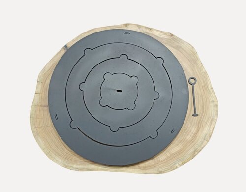 Изображение товара Кольца для печи под казан 410 мм толщиной 3 мм, с ограничителями