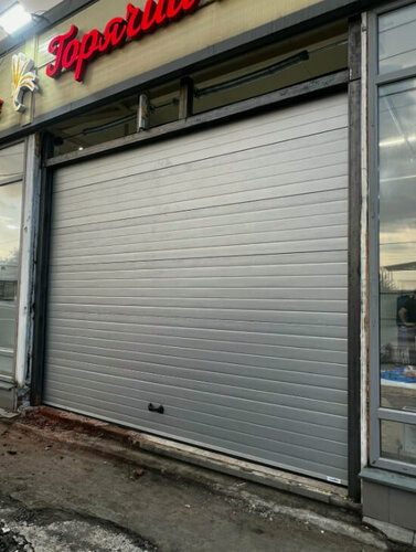 Изображение товара Стальные секционные ворота 3500×2100 ral9006 Zaiger с торсионным механизмом и низким подъемом