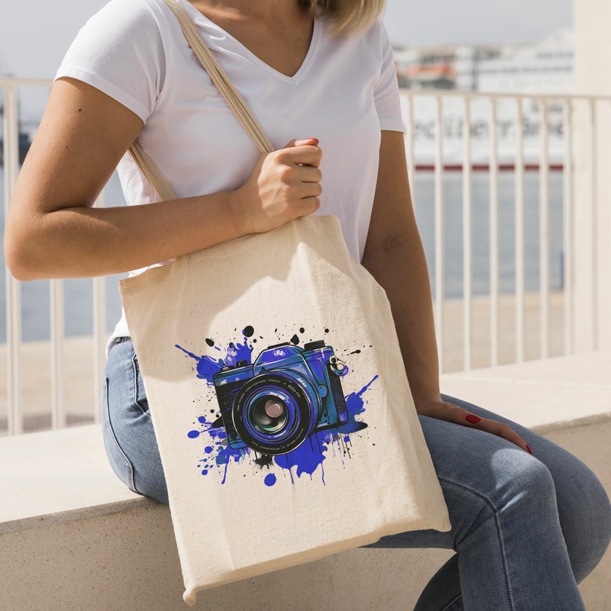 Сумка шоппер Gerasim, фиолетовый, синий, черный — фото 1