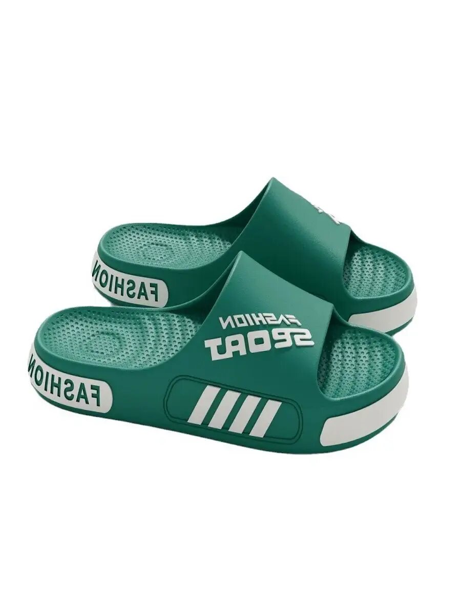 Шлёпанцы  ЭВА лето 2025, размер 40-41, зеленый — фото 1