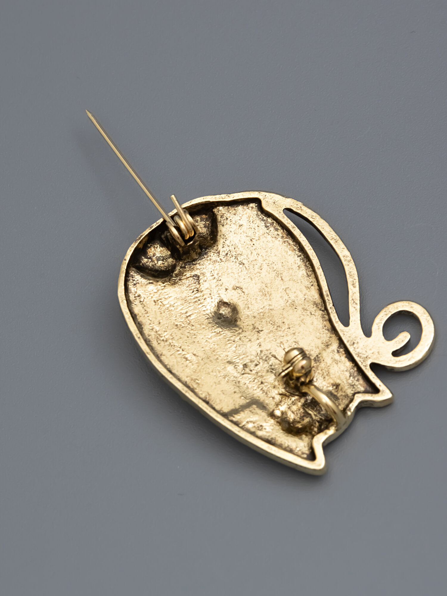 Брошь ЖемАрт, 1 шт., золотистый — фото 1