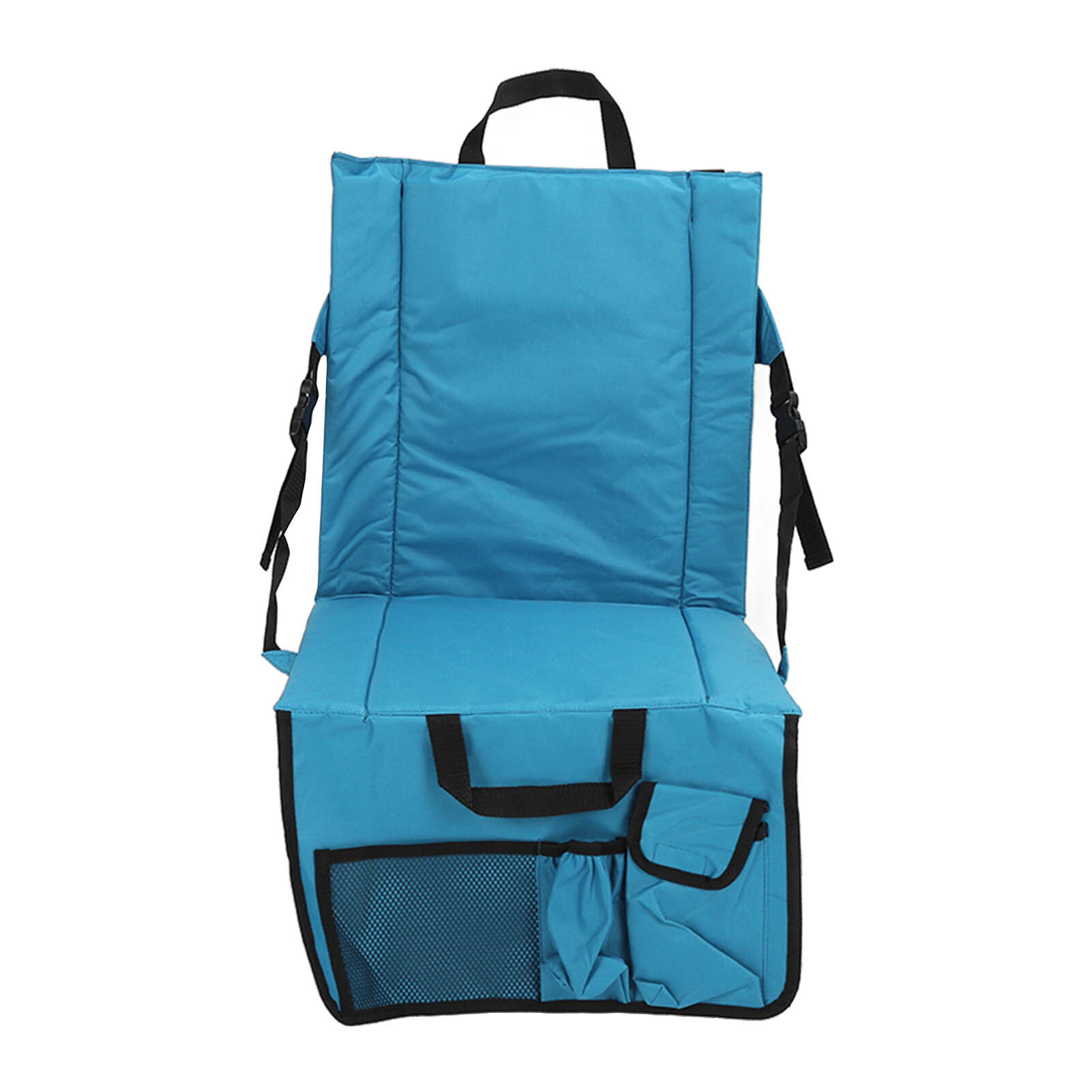 Регулируемый складной стул для стадиона с тканью Оксфорд 600D переносной подушкой-отбеливателем карманом для пикника пляжа барбекю цвет 