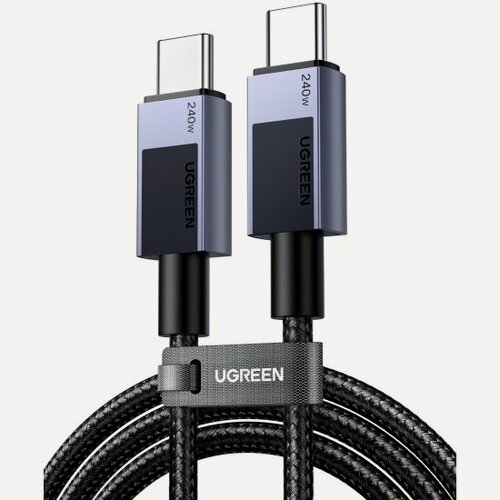 Изображение товара Кабель Ugreen L513, USB-C 2.0 (m) - USB-C 2.0 (m), 240Вт макс, 1м, черный (45067)