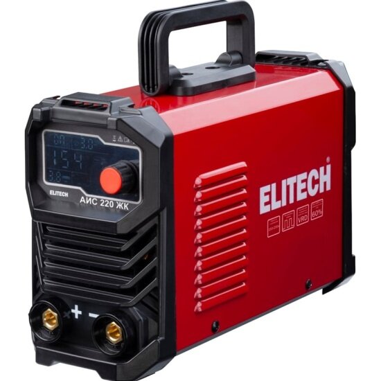 Сварочный инвертор Elitech ММА АИС 220 ЖК 204746