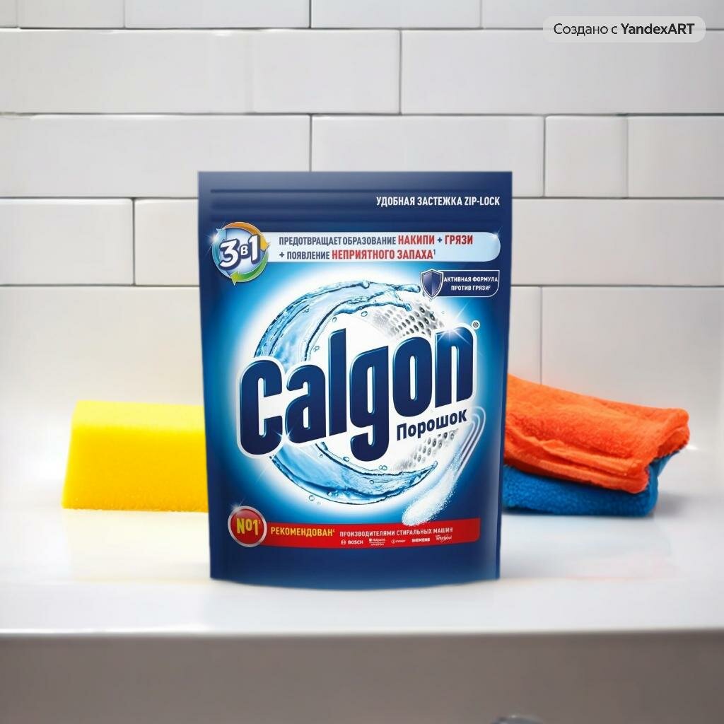 Средство для стиральной машины "Calgon", порошок, для предотвращения накипи и грязи