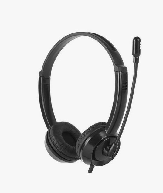 Наушники с микрофоном проводные HP DHE-8009