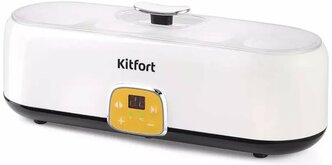 Йогуртница Kitfort KT-6038, электронное управление, 20Вт, 4 стеклянных баночки