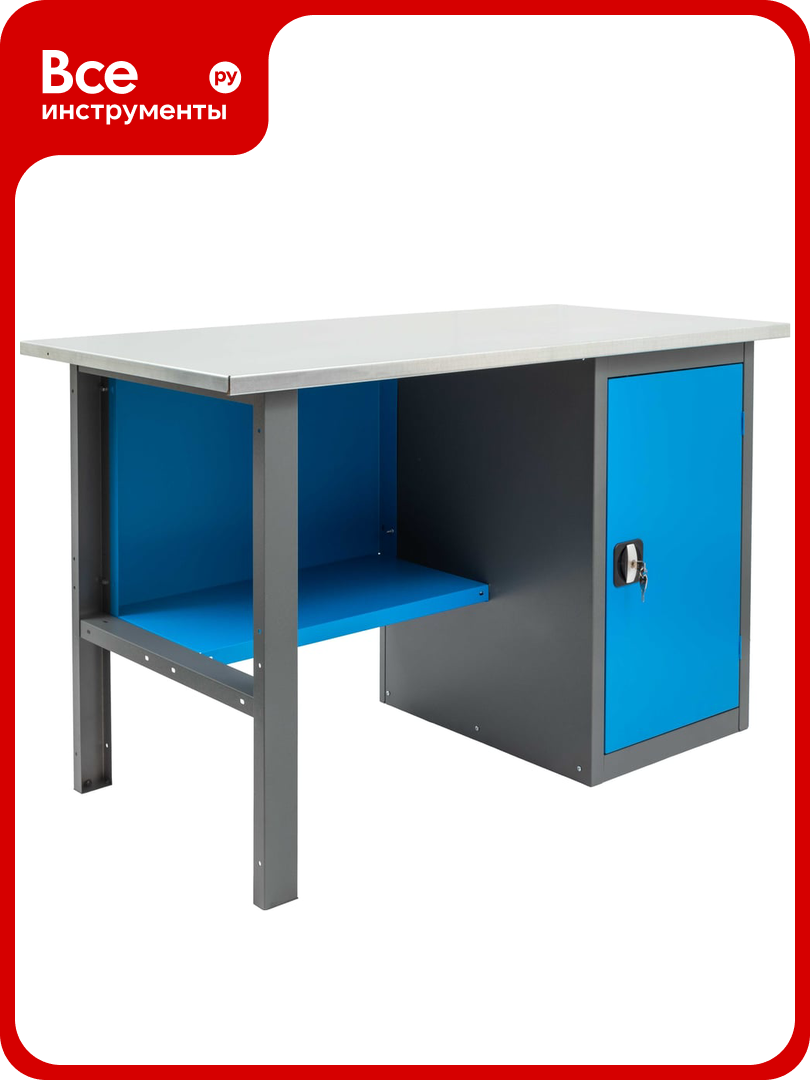 Верстак с тумбой Gigant 1390х685х850 ВТ(Россия) нагрузка 300кг столешница 25мм МДФ G-ВТ-1.4