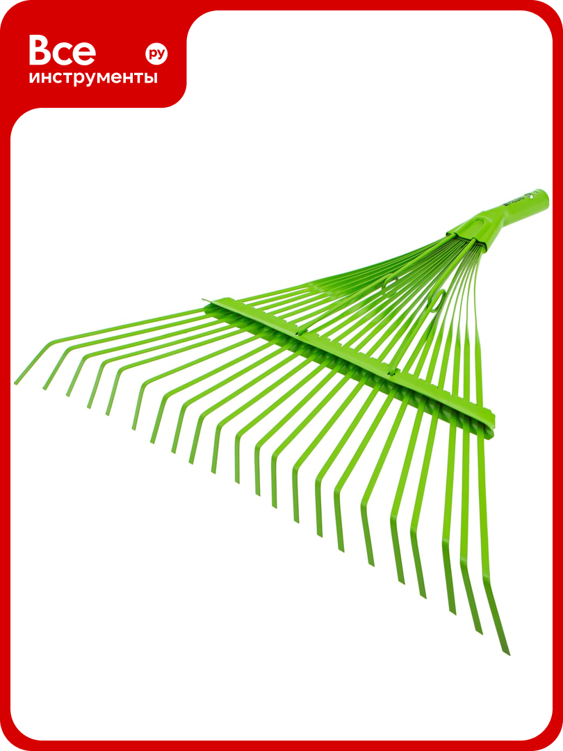 Веерные стальные грабли PALISAD 565 мм 22 плоских зуба 617015