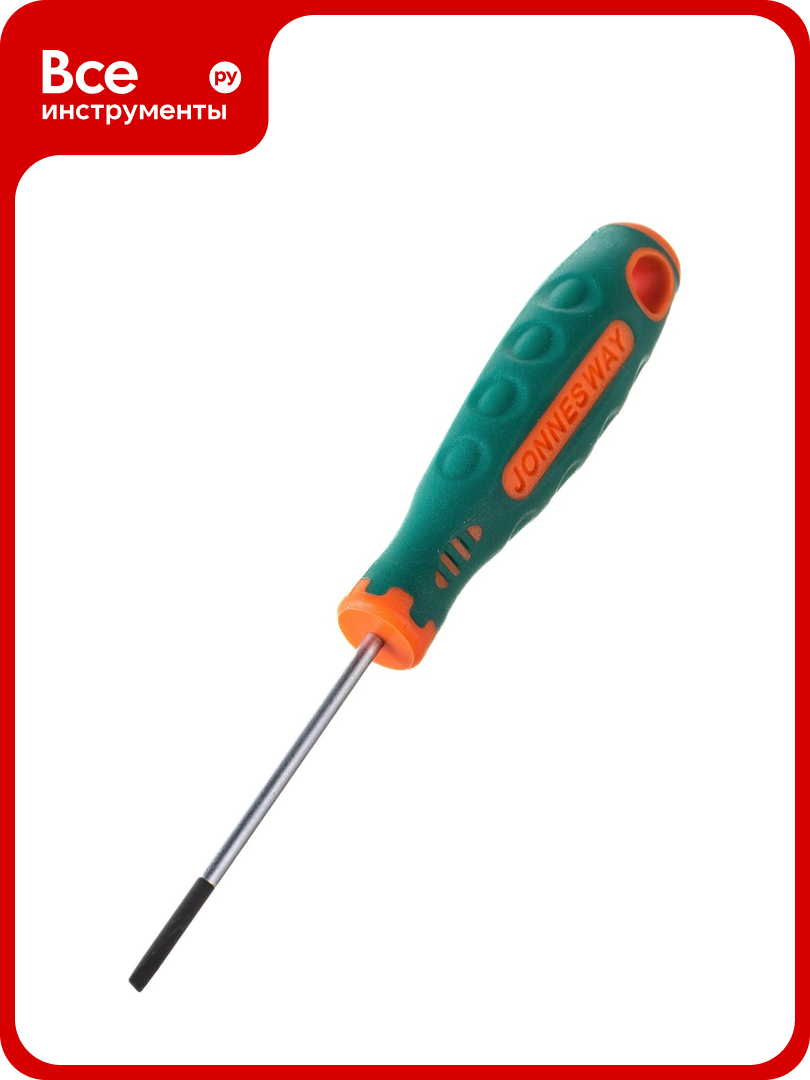 Стержневая шлицевая отвертка Jonnesway Anti-Slip Grip SL2.4х50 мм 46116 D71S250