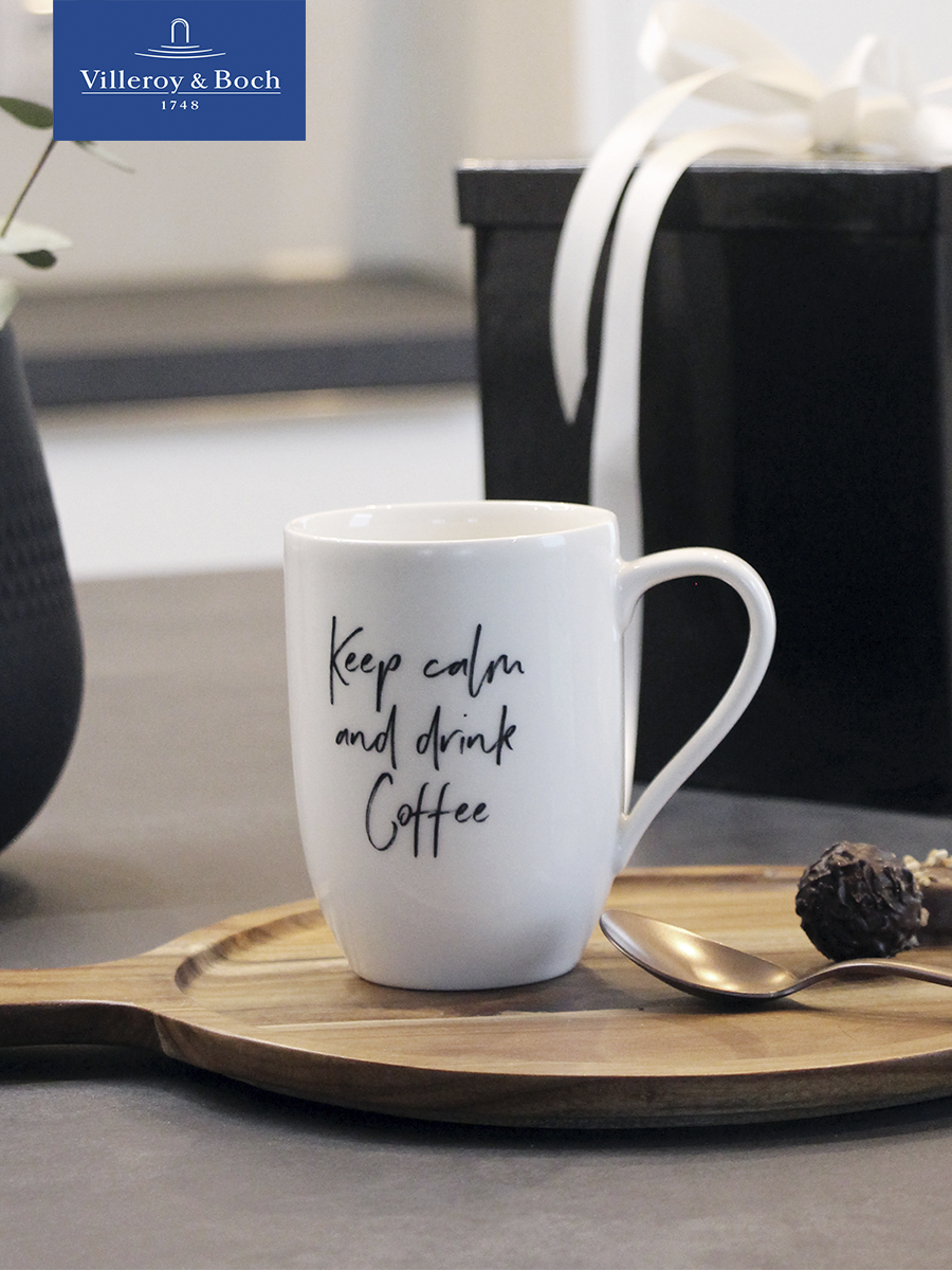 Кружка 340 мл Keep calm and Drink Coffee/Сохраняйте спокойствие и пейте кофе Statement Villeroy & Boch
